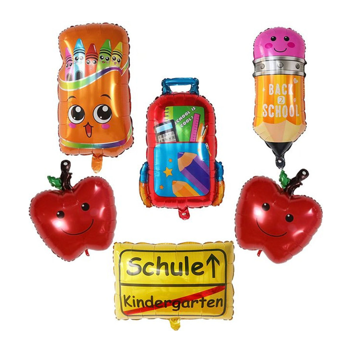 LQVYI Zurück zur Schule Luftballons Set für Kindergarten und Geburtstag, mehrfarbig - Bild 1