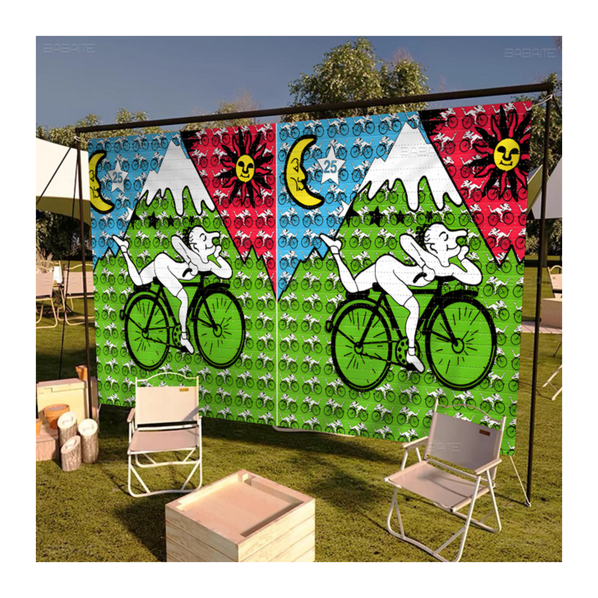 LSD 1943 Albert Hofmann Banner Multicolor für Outdoor und Camping Dekorationen - Bild 1
