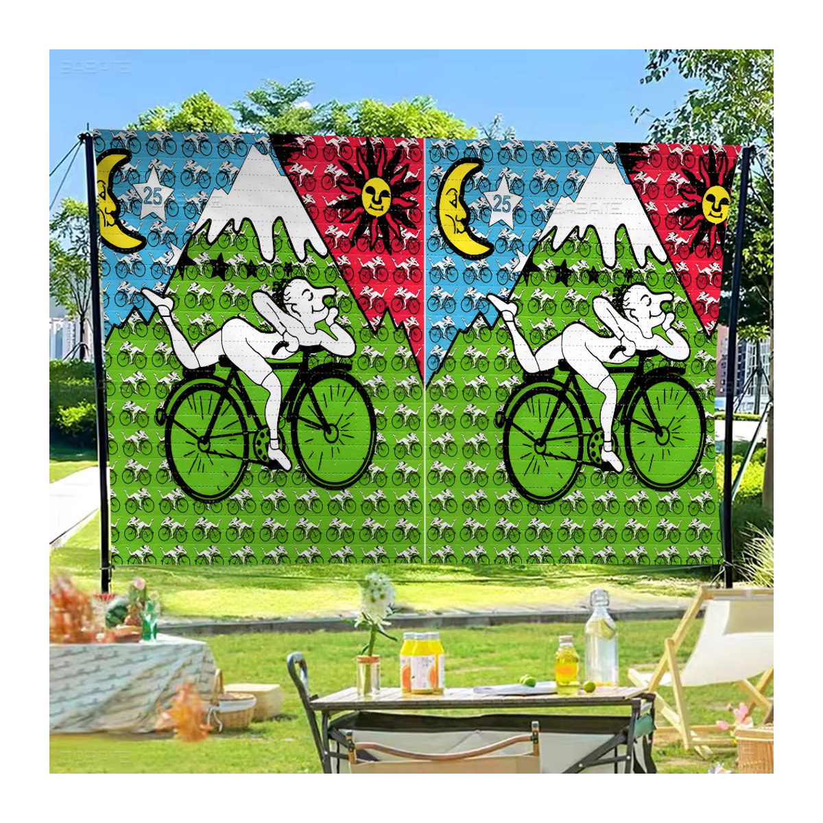 LSD 1943 Albert Hofmann Banner Multicolor für Outdoor und Camping Dekorationen - Bild 5
