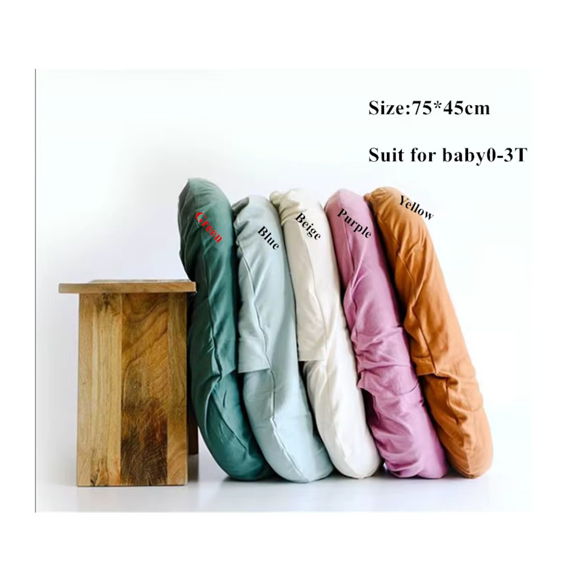 LuckyHui Babynest aus Bio-Baumwolle in Weiß, B/T: 75 x 45 cm - Bild 3