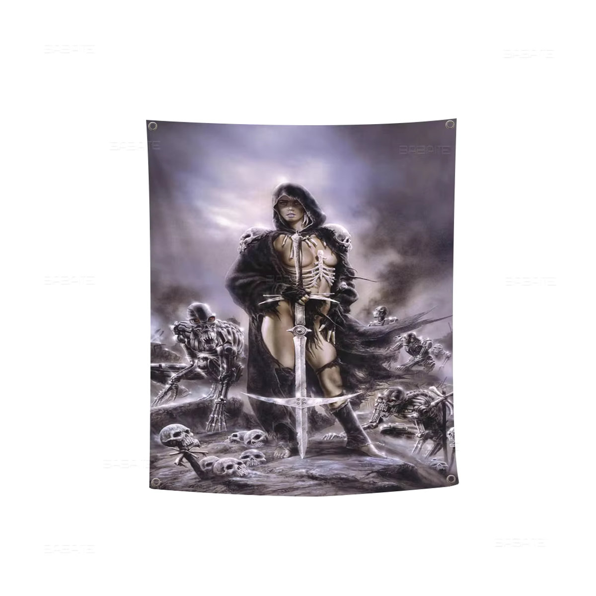 Luis Royo Kunst Banner Mehrfarbig aus Textil als dekorative Outdoor Flagge für deine Party - Bild 7