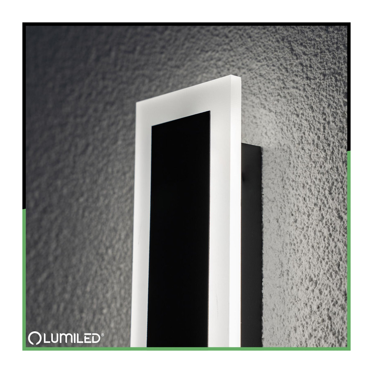 Lumiled LED-Außenwandleuchte Olio modern, 9W, 4000K Neutralweiß, IP65, Höhe: 30 cm - Bild 5