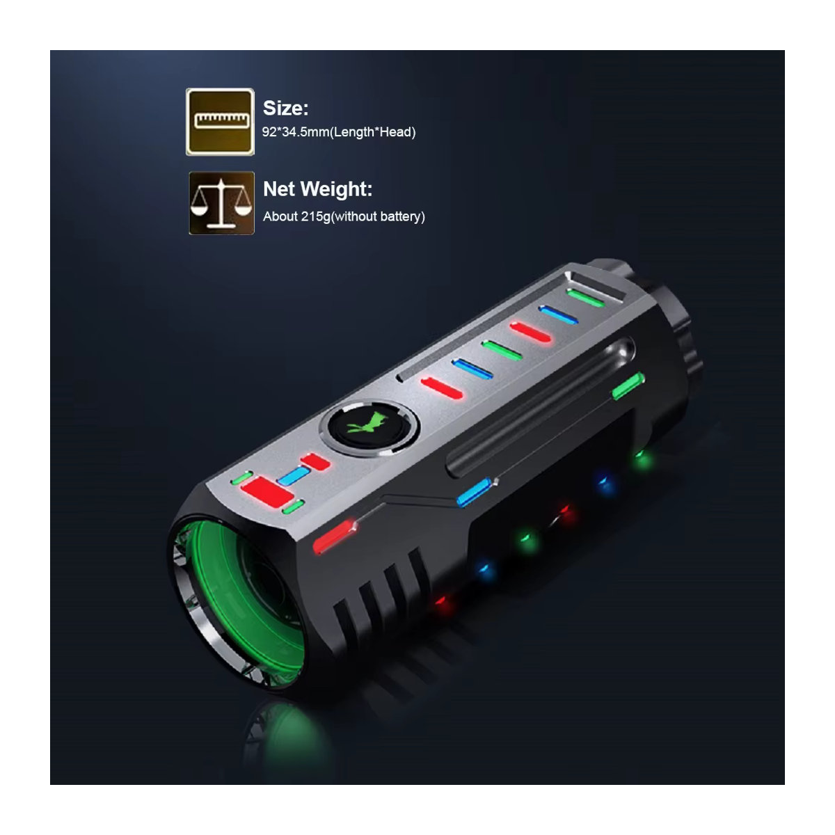 LUMINTOP THOR5 EDC LED Taschenlampe aus Titan für Outdoor und Camping mit 1200m Reichweite - Bild 3