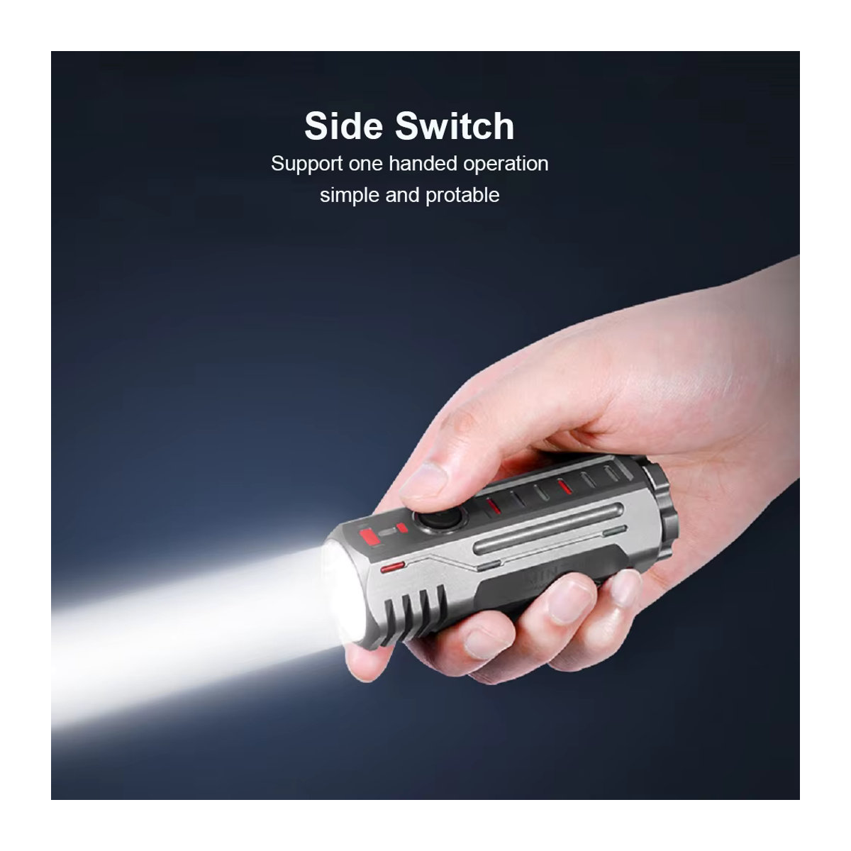 LUMINTOP THOR5 EDC LED Taschenlampe aus Titan für Outdoor und Camping mit 1200m Reichweite - Bild 4
