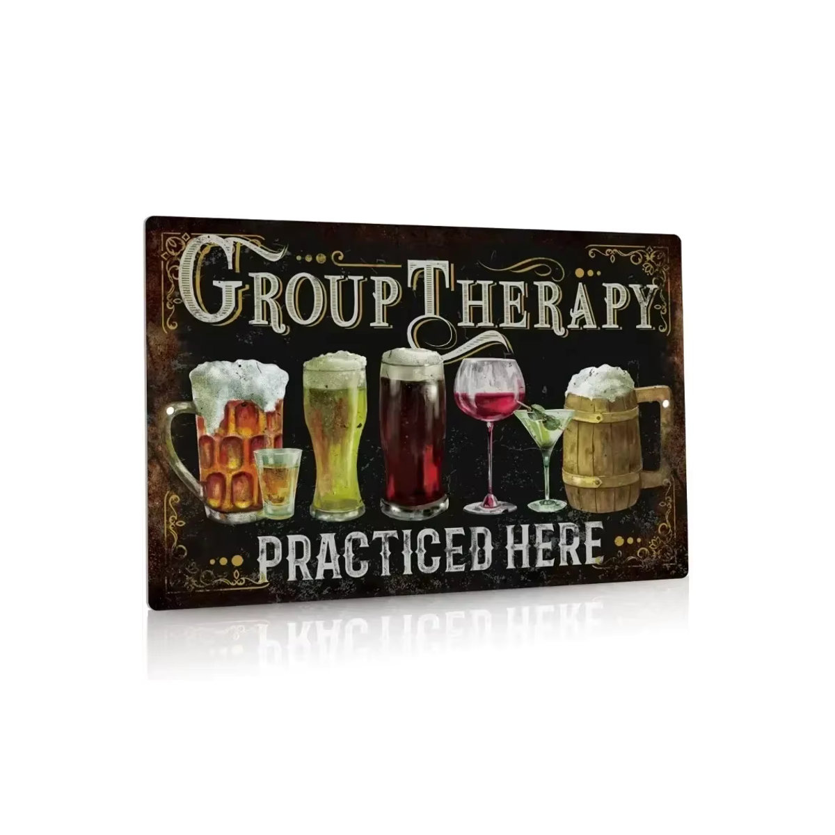 Lustiges Blechschild CIFBUY für Man Cave und Bar als Wanddekoration, Multicolor, Breite: 30,48 cm, Höhe: 20,32 cm - Bild 3