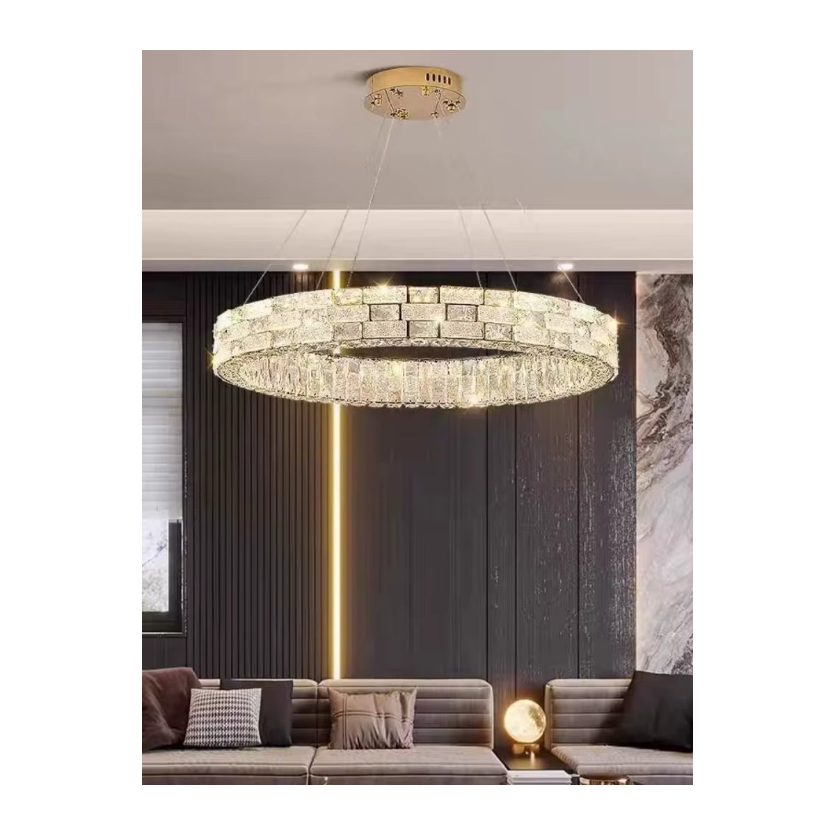 Luxuriöser Designer-Kristall-Kronleuchter von JIANKEXING für Wohnzimmer, Esszimmer und Bar als Pendelleuchte - Bild 3