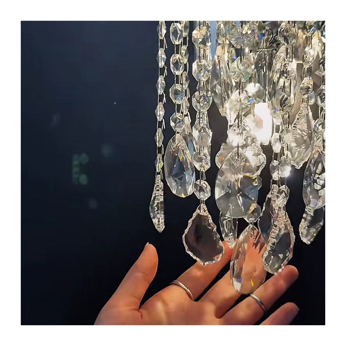 Luxus Kristall Wandlampe für Wohnzimmer, Schlafzimmer und Treppenhäuser zur Wanddekoration - Bild 4