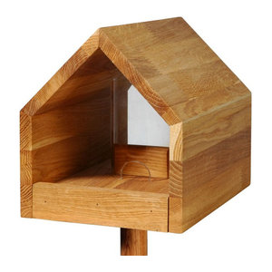 Luxus-Vogelhaus Bauhaus I aus Holz in Braun