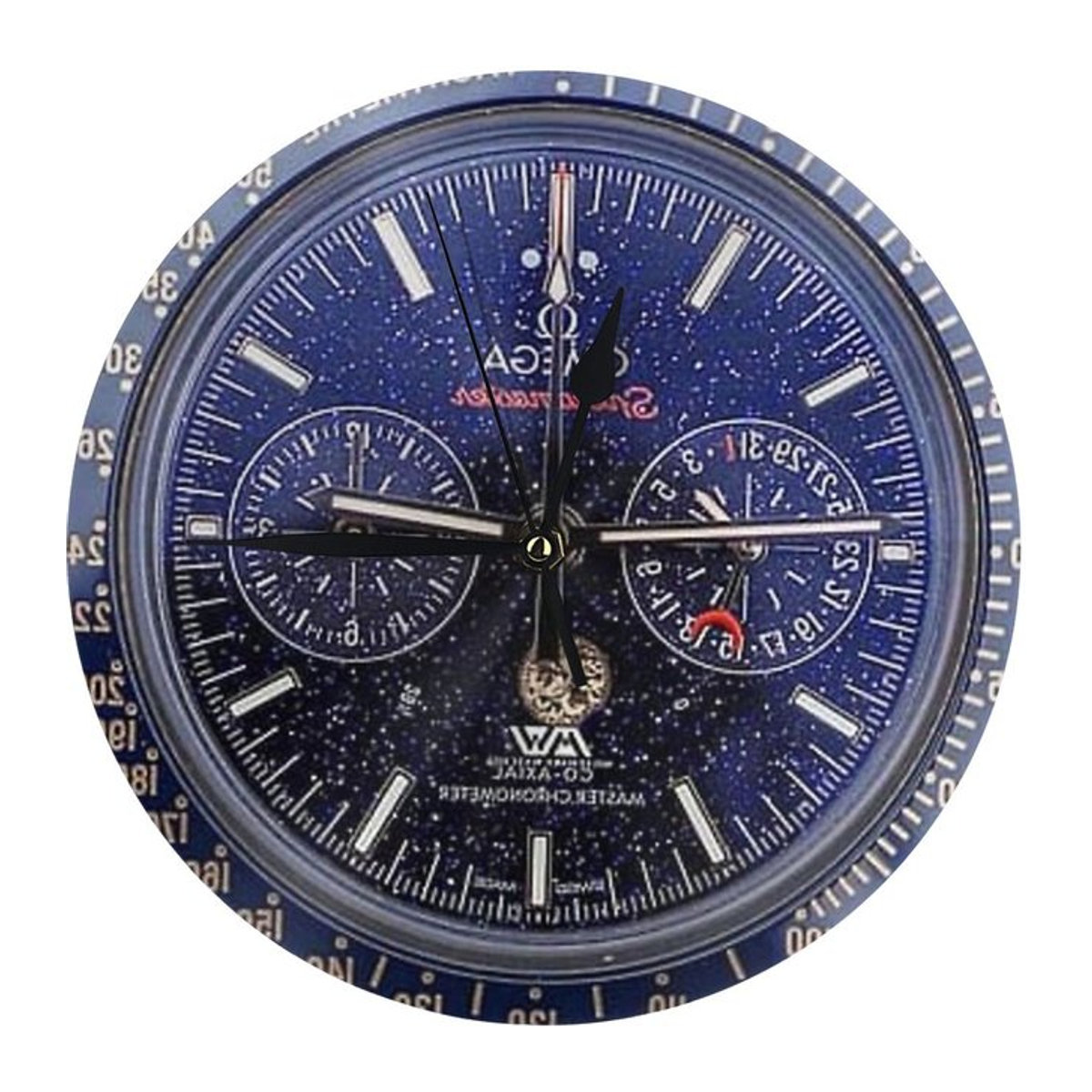 Luxus Wanduhr in runder Form als dekoratives Ornament für deine Raumgestaltung - Bild 1