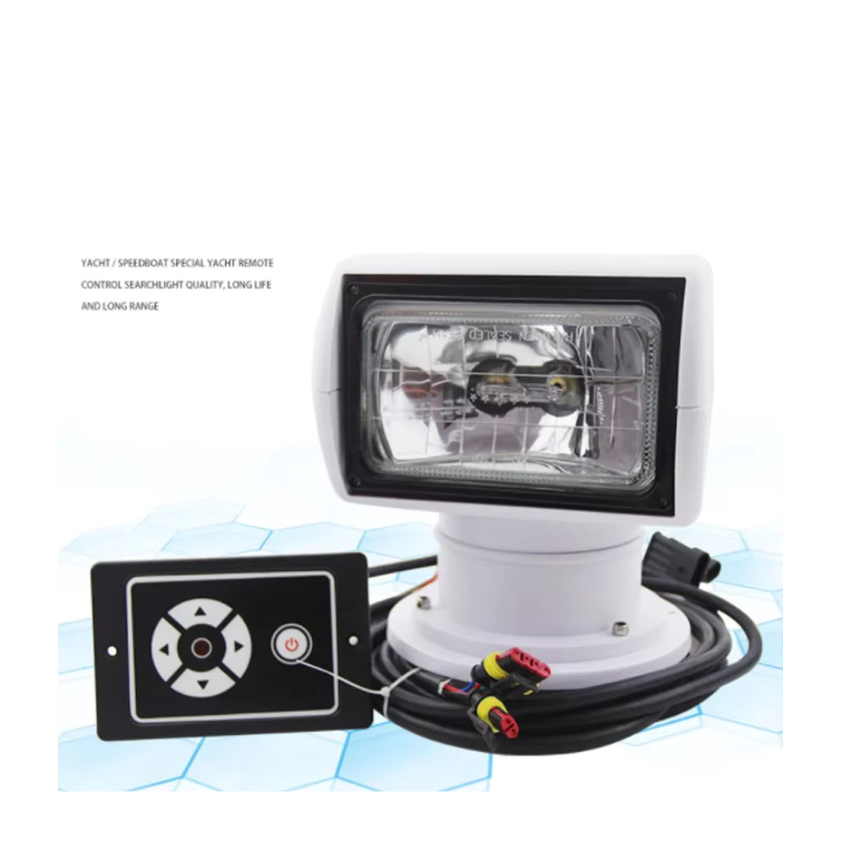 Luya Marine Suchscheinwerfer mit 360-Grad-Fernbedienung und Xenon-Technik für Yacht und Schnellboot, 12V/24V - Bild 3