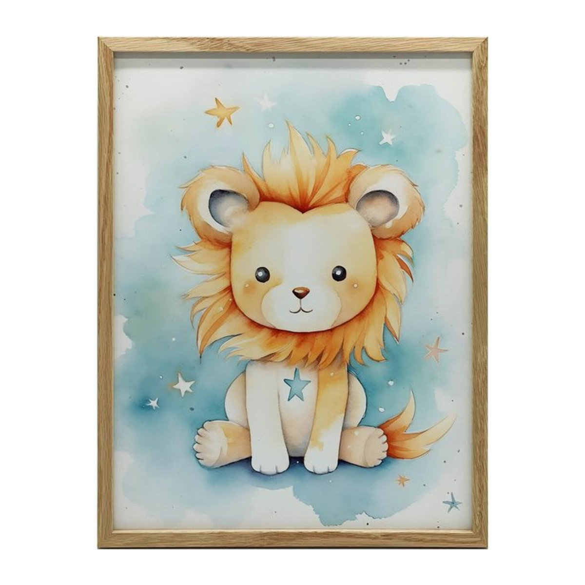 Lwi Blask Marzeń Wandbild mit schwarzem Aluminiumrahmen und mattem Papier, B: 40 cm, H: 50 cm - Bild 1