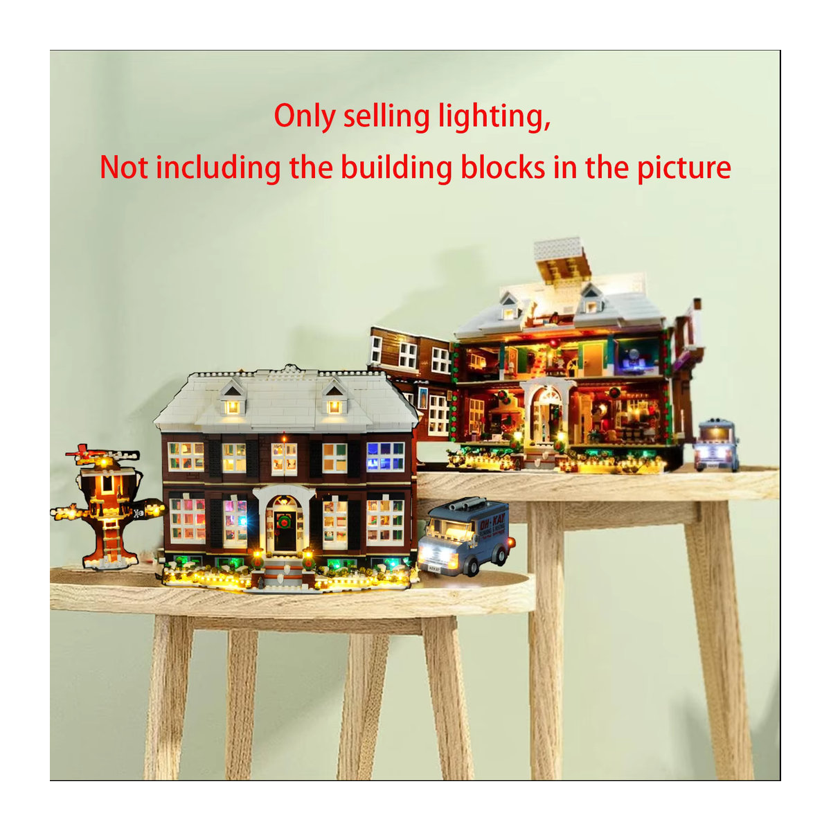 LYBMTWF LED-Beleuchtungsset für Lego 21330 Allein zu Hause Hausbausteine-Modell - Bild 3