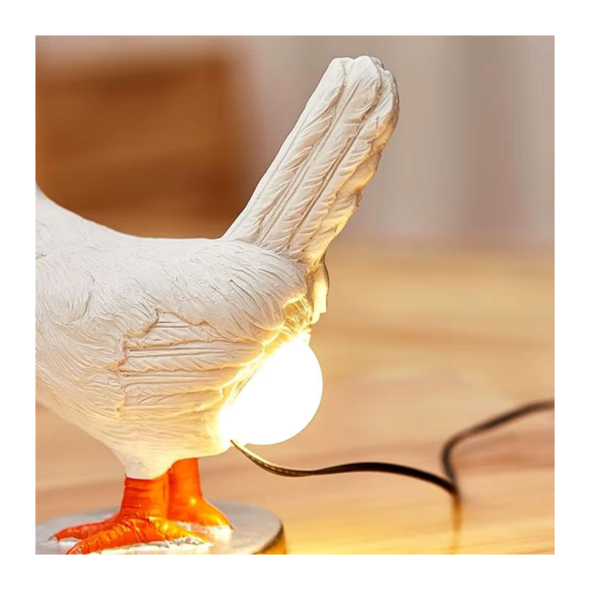 Lyfs Dekorative Küken-Nachtlicht Tischlampe in Weiß für Ostern und Heimdekoration - Bild 2