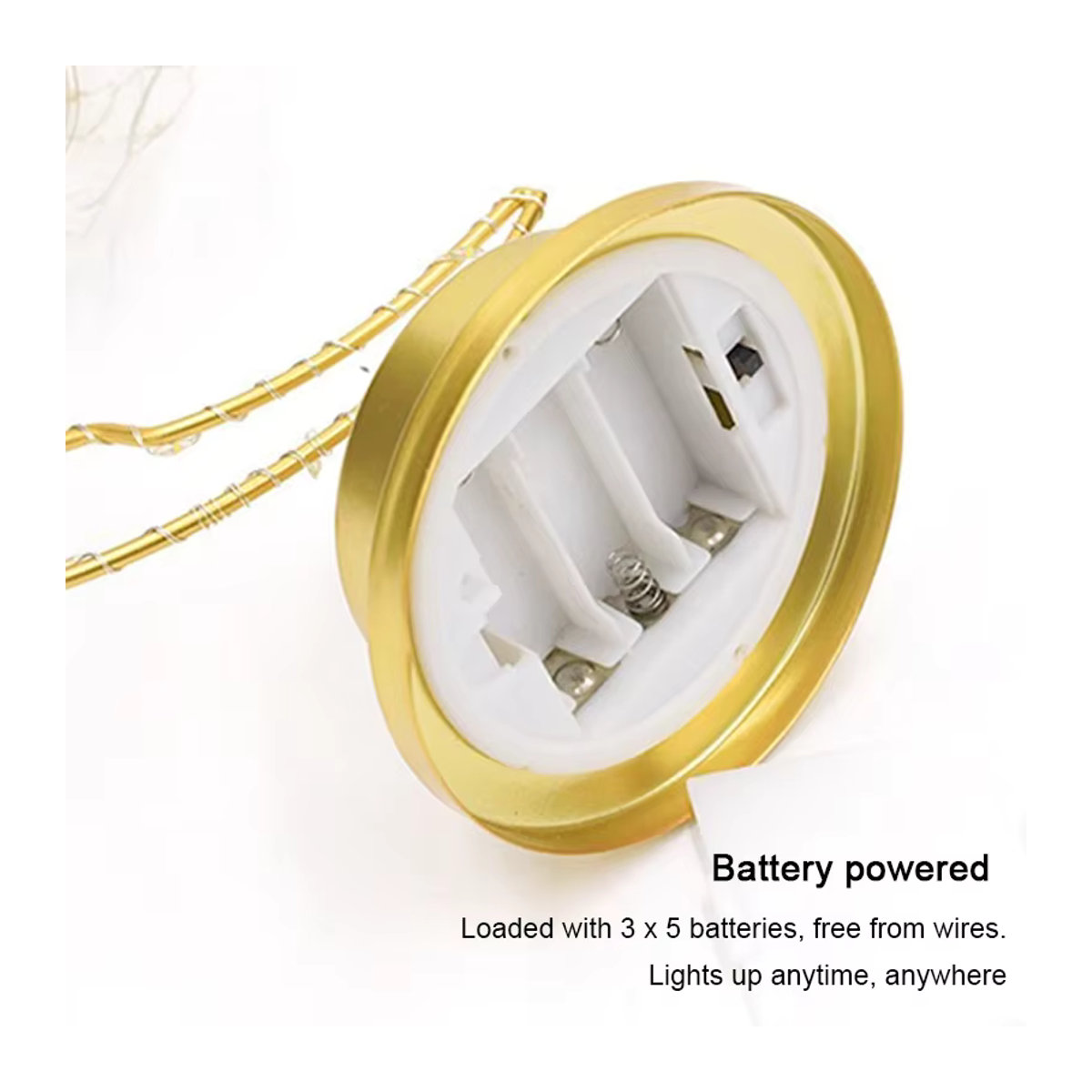 Lyfs LED Tischlampe Mond und Sterne in Gelb mit minimalistischem Design für Schlafzimmer und Nachttisch zur USB- oder Batteriebetriebenen Nutzung - Bild 5