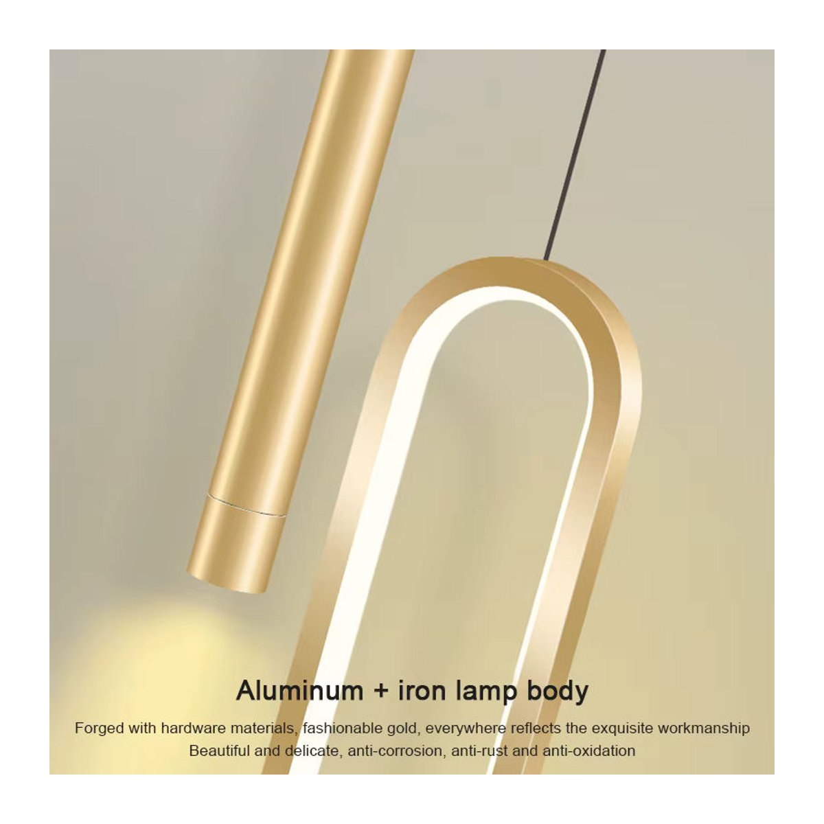 Lyfs Skandinavische LED Pendelleuchte aus Aluminium in Schwarz für Wohnzimmer und Küche - Bild 5