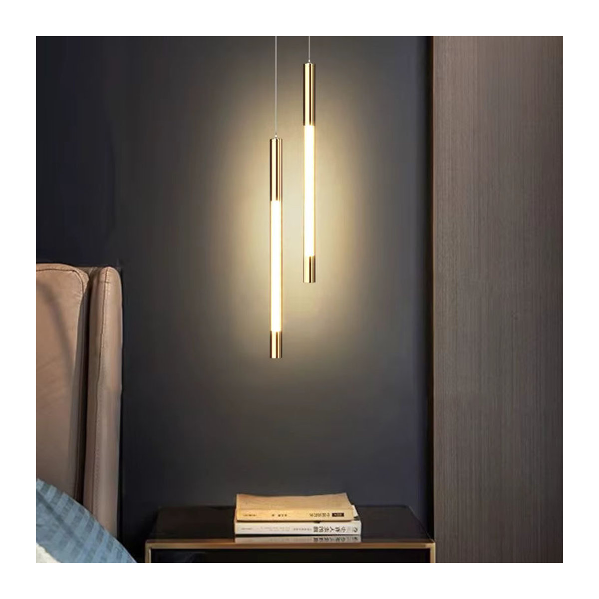 Lyfs Skandinavische LED Pendelleuchte aus Metall für Wohnzimmer, Schlafzimmer und Essbereich - Bild 2