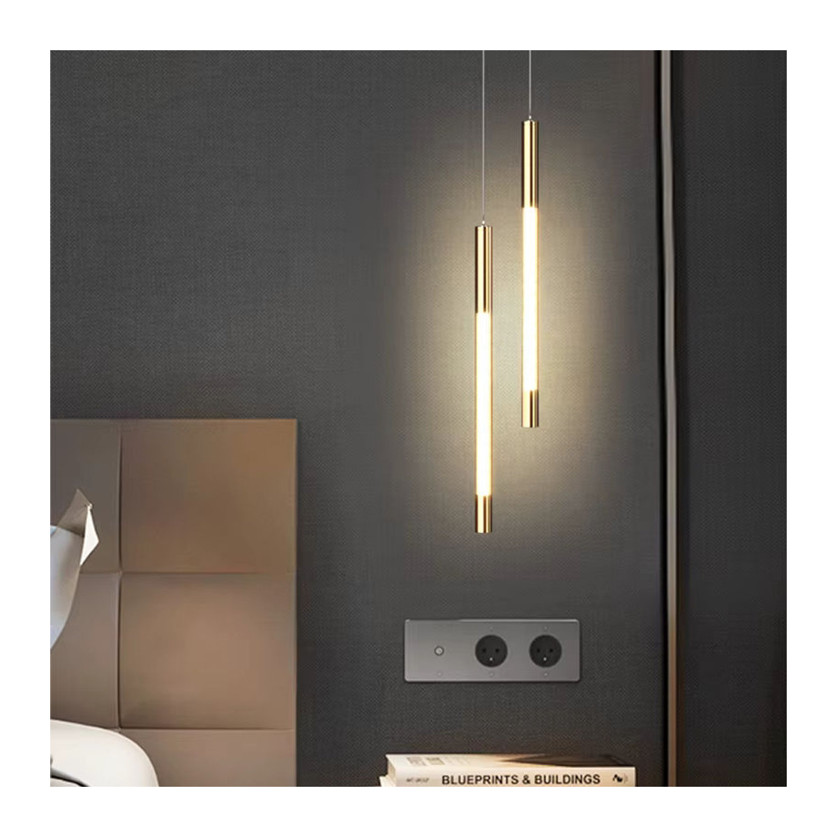 Lyfs Skandinavische LED Pendelleuchte aus Metall für Wohnzimmer, Schlafzimmer und Essbereich - Bild 3