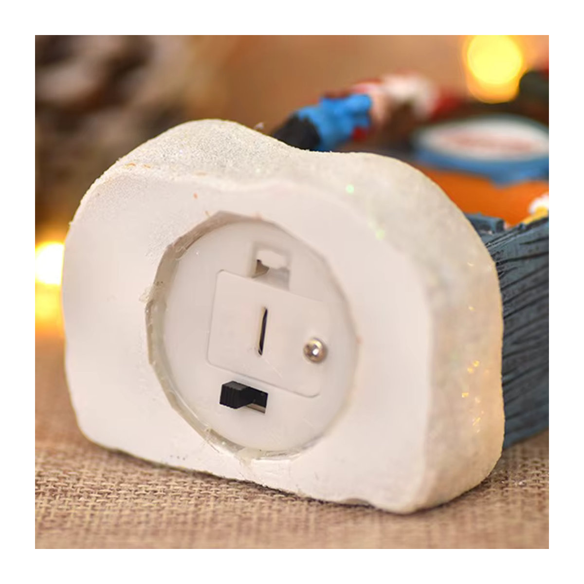 Lyfs Weihnachtshaus-Lichtdekoration mit integriertem LED-Nachtlicht für Kinder und Zuhause, Batteriebetrieben - Bild 3