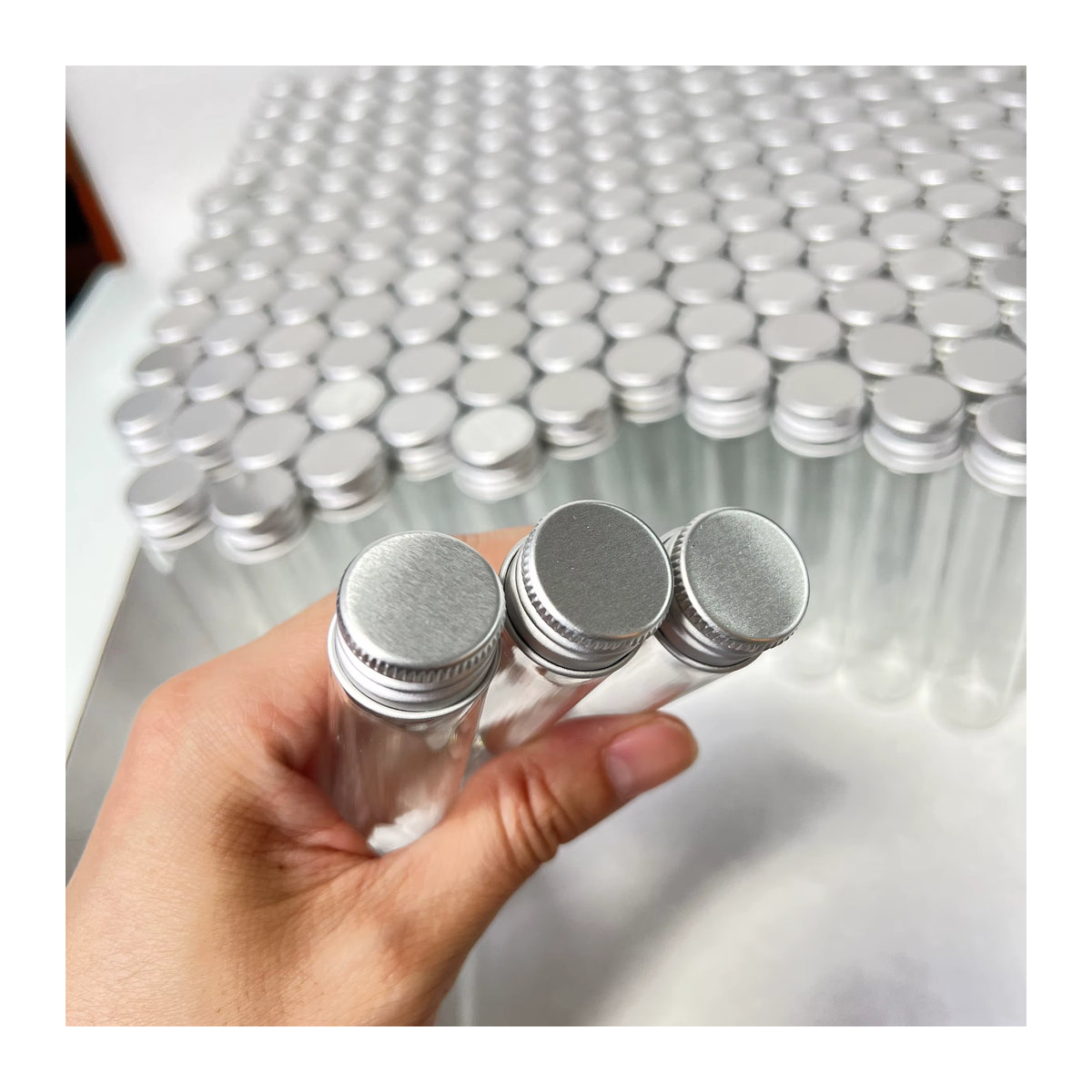 LYGIL Mini-Reagenzglasfläschchen aus Klarglas für ätherische Öle und DIY-Basteln, 25 ml, transparent - Bild 4