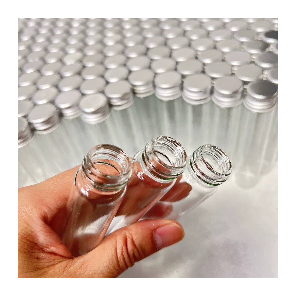 LYGIL Mini-Reagenzglasfläschchen aus Klarglas für ätherische Öle und DIY-Basteln, 25 ml, transparent - Bild 5