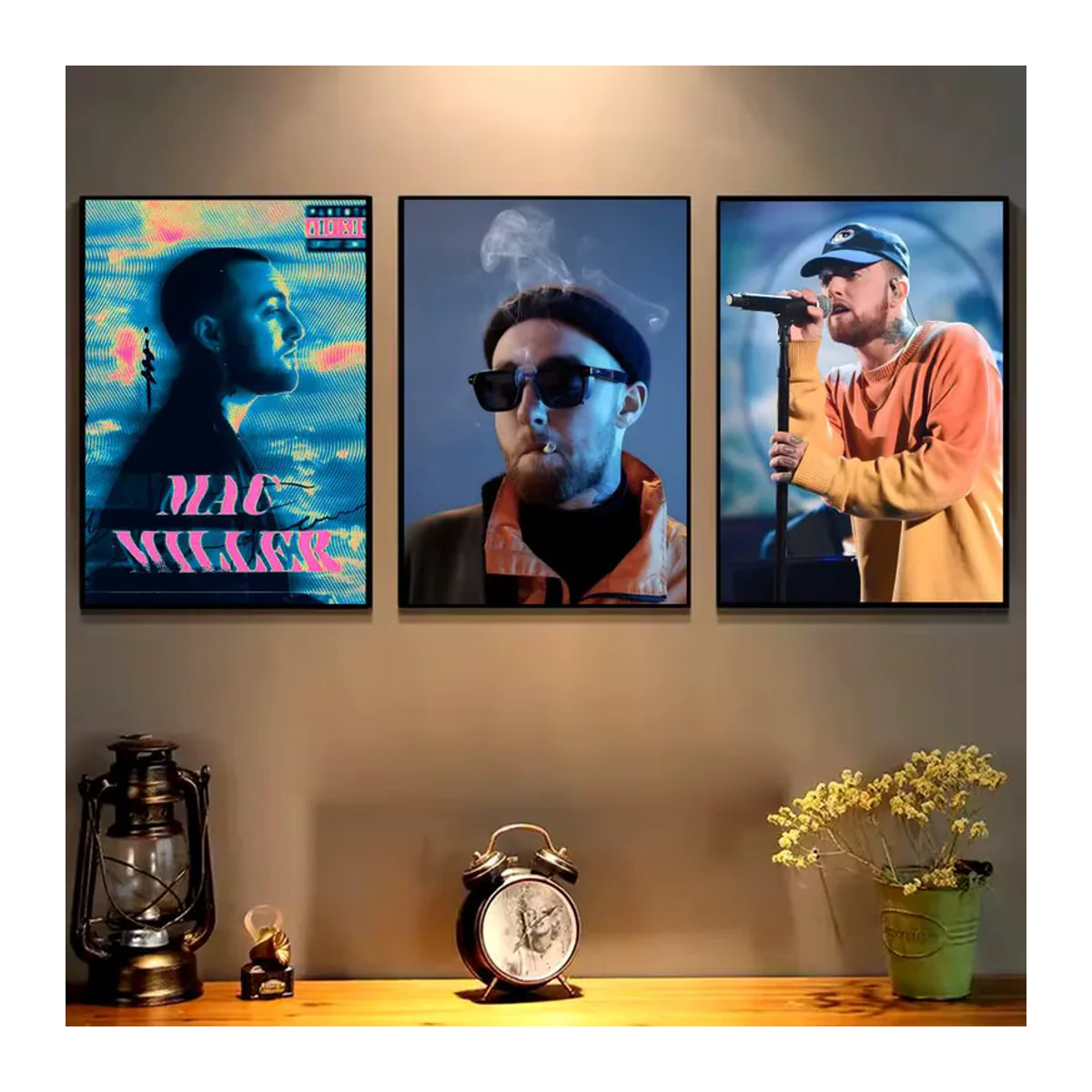 M-millerS Mac Rapper Poster Wandkunst in Mehrfarbig und Weiß, Rechteckiges Abstract Design auf Papier für dein Zuhause - Bild 3