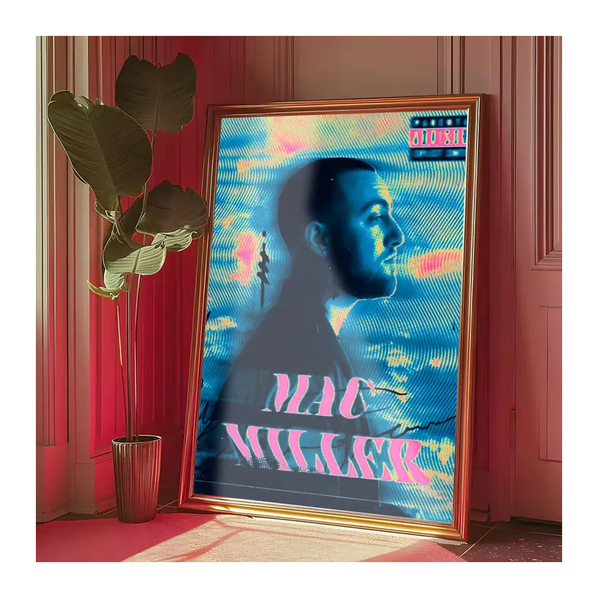 M-millerS Mac Rapper Poster Wandkunst in Mehrfarbig und Weiß, Rechteckiges Abstract Design auf Papier für dein Zuhause - Bild 5