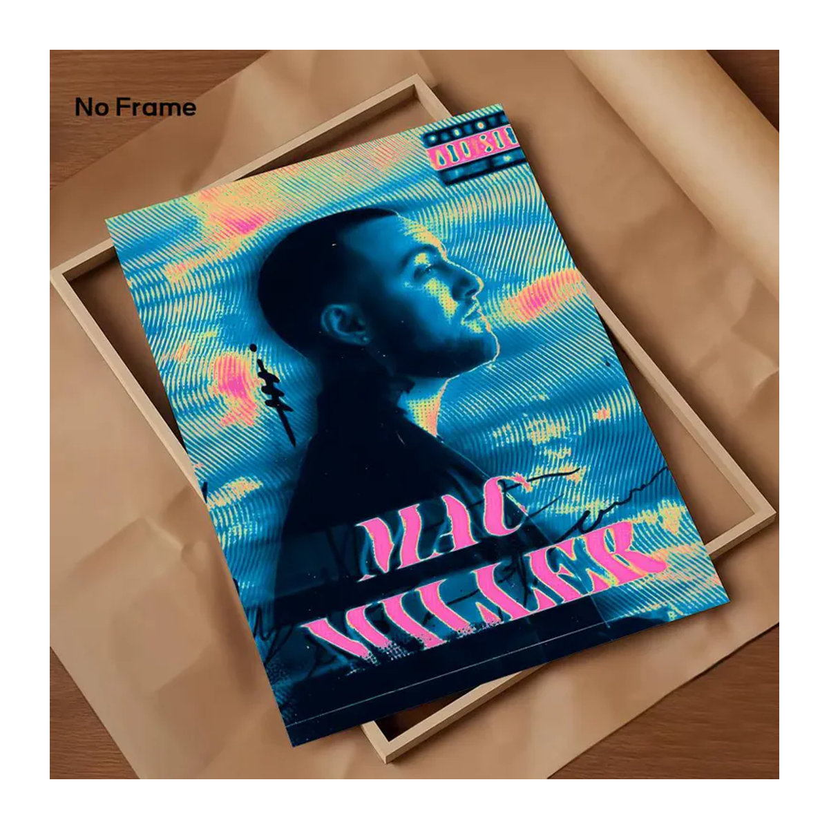M-millerS Mac Rapper Poster Wandkunst in Mehrfarbig und Weiß, Rechteckiges Abstract Design auf Papier für dein Zuhause - Bild 6