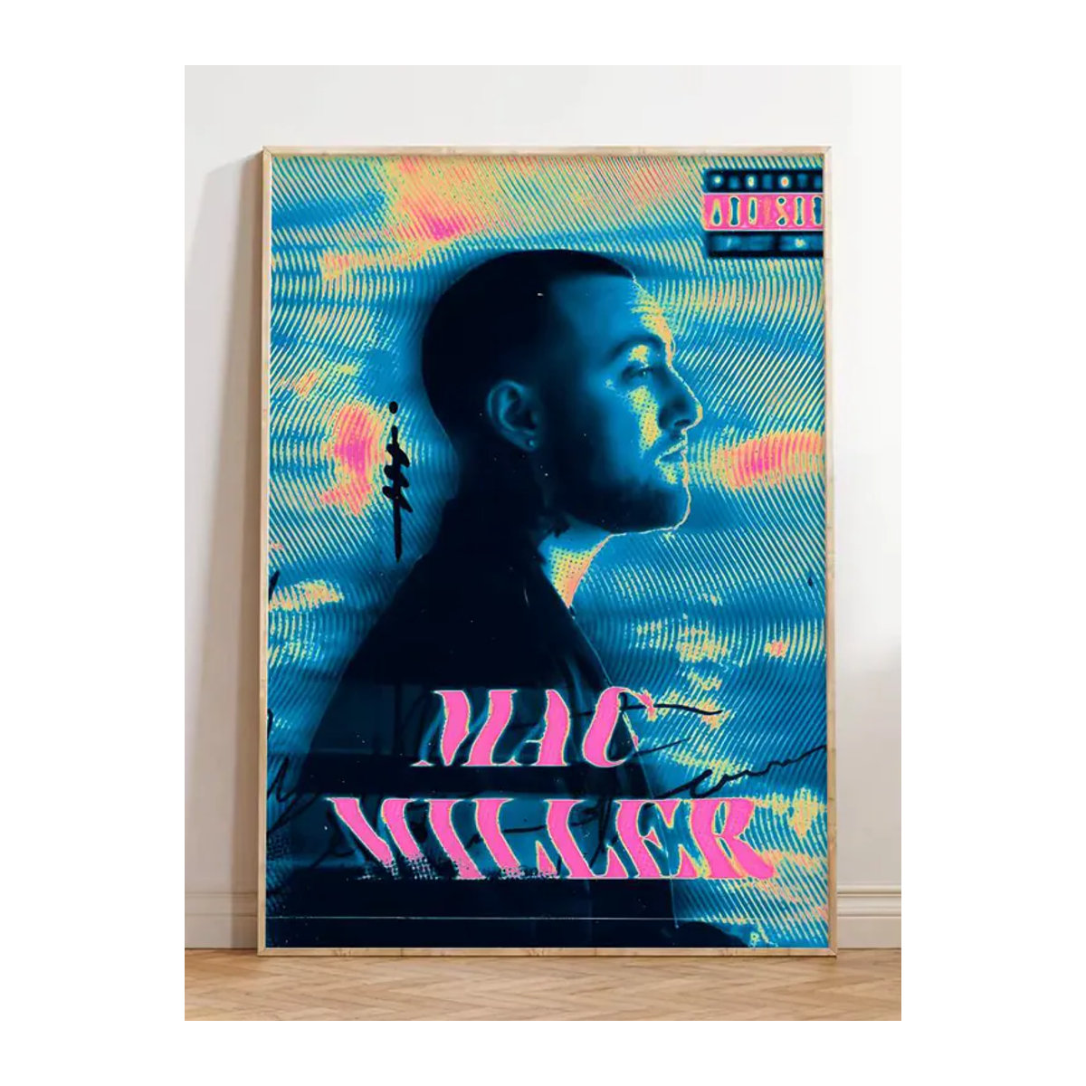 M-millerS Mac Rapper Poster Wandkunst in Mehrfarbig und Weiß, Rechteckiges Abstract Design auf Papier für dein Zuhause - Bild 7