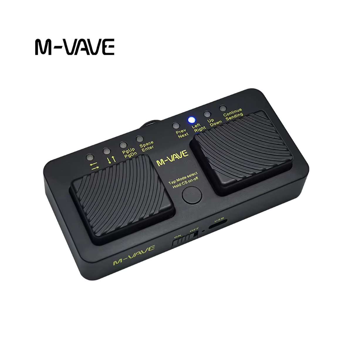 M-VAVE Cube Turner Pro Wireless Bluetooth Page Turner Silent Foot Pedal in Schwarz für iPad, iPhone und Tablet - Bild 4
