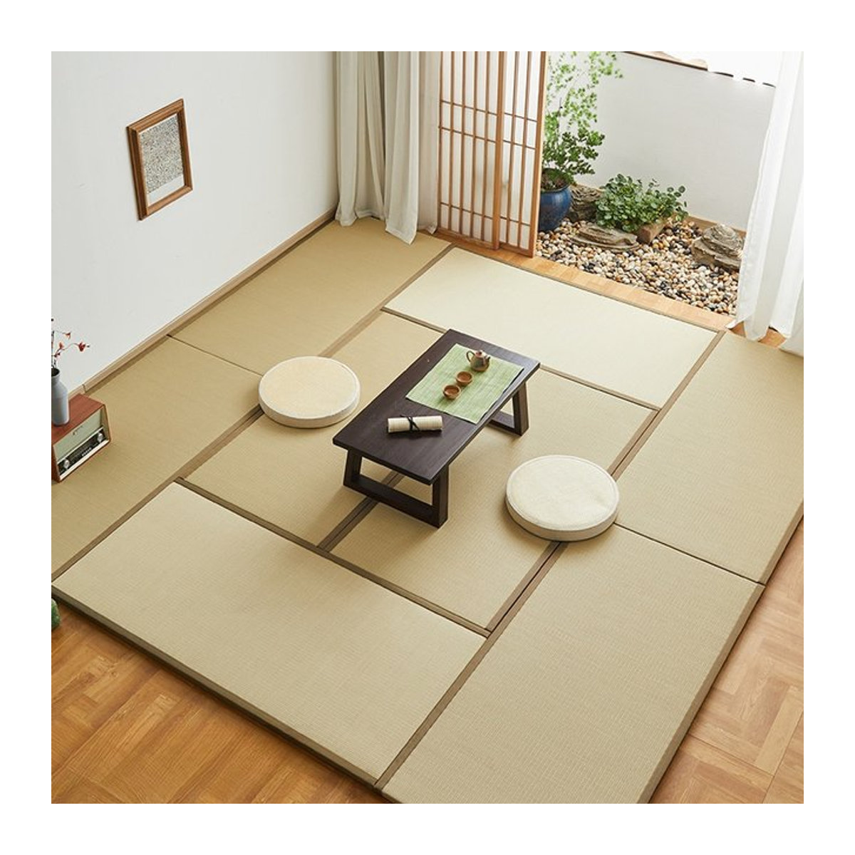 MadameJsHome Japanische traditionelle Igusa-Tatami-Matte aus gewebtem Rush-Stroh für Schlafzimmer, Yoga und Judo - Bild 1
