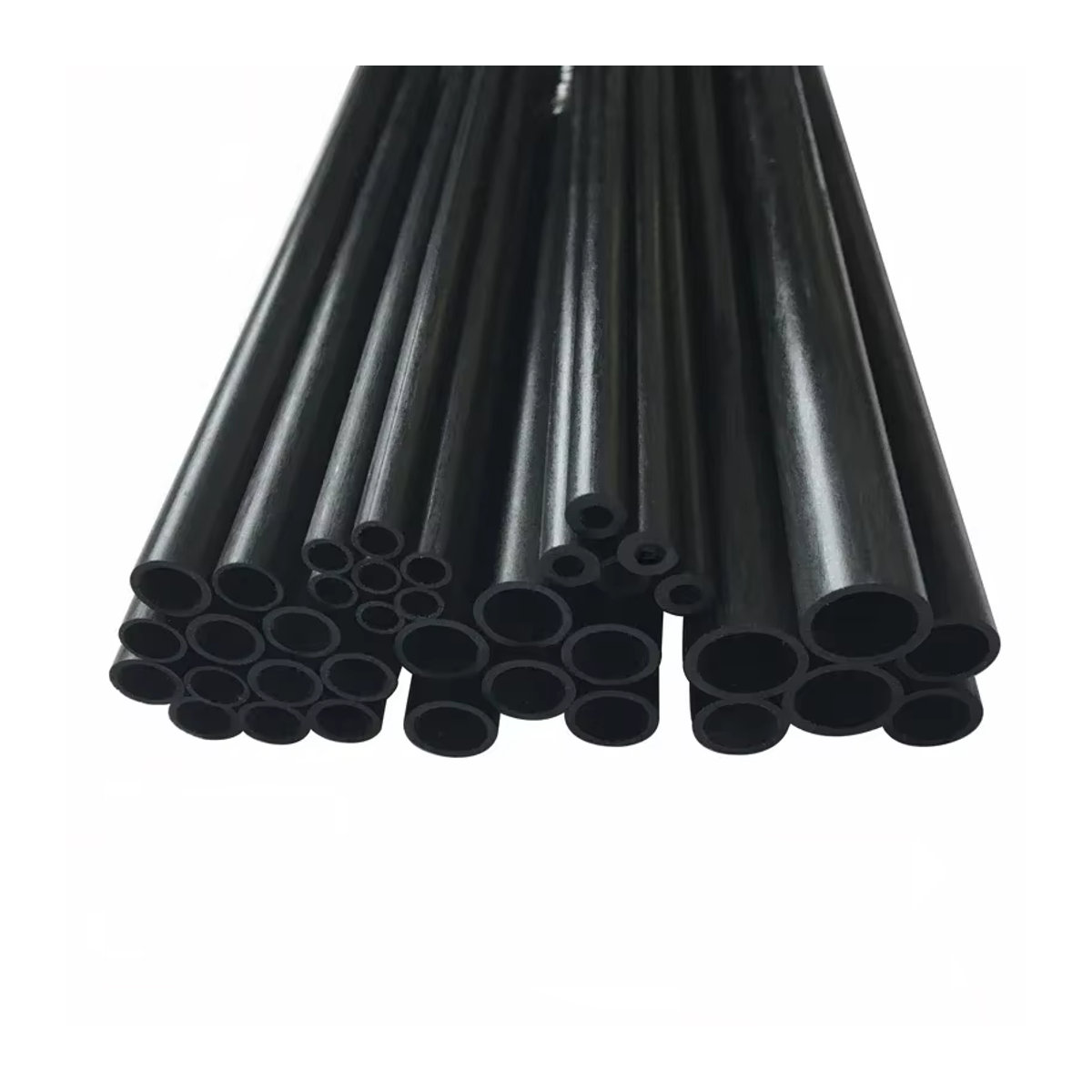 Madifier Carbon Faser Hohlrohr Set, 10 Stück, rund, schwarz, Länge: 0,5 m, Durchmesser: 2-10 mm - Bild 6