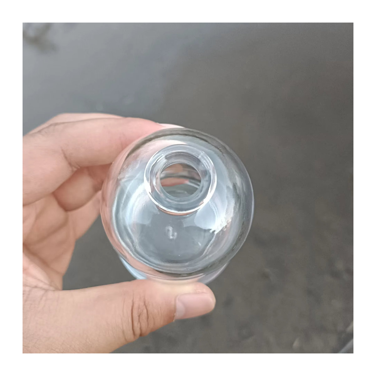 Magic Season Dekorative Glasflasche mit Glas-Flüssigkeitsstopfen, transparent, rund, 75 ml - Bild 4
