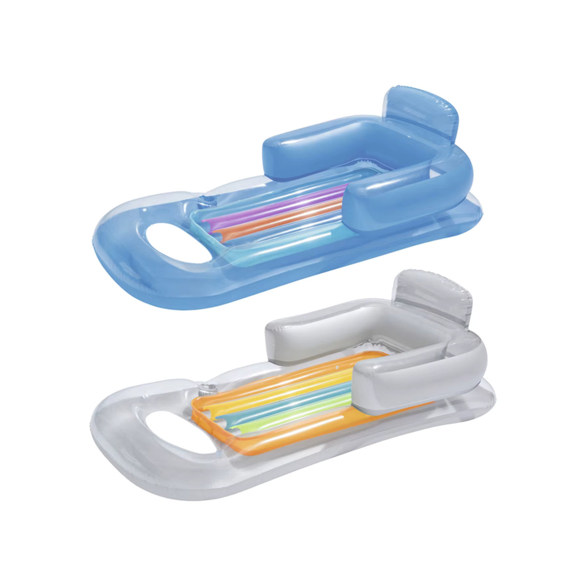 MagiDeal Aufblasbare Luftmatratze mit Rückenlehne für Pool und Strand in PVC-Ausführung - Bild 3