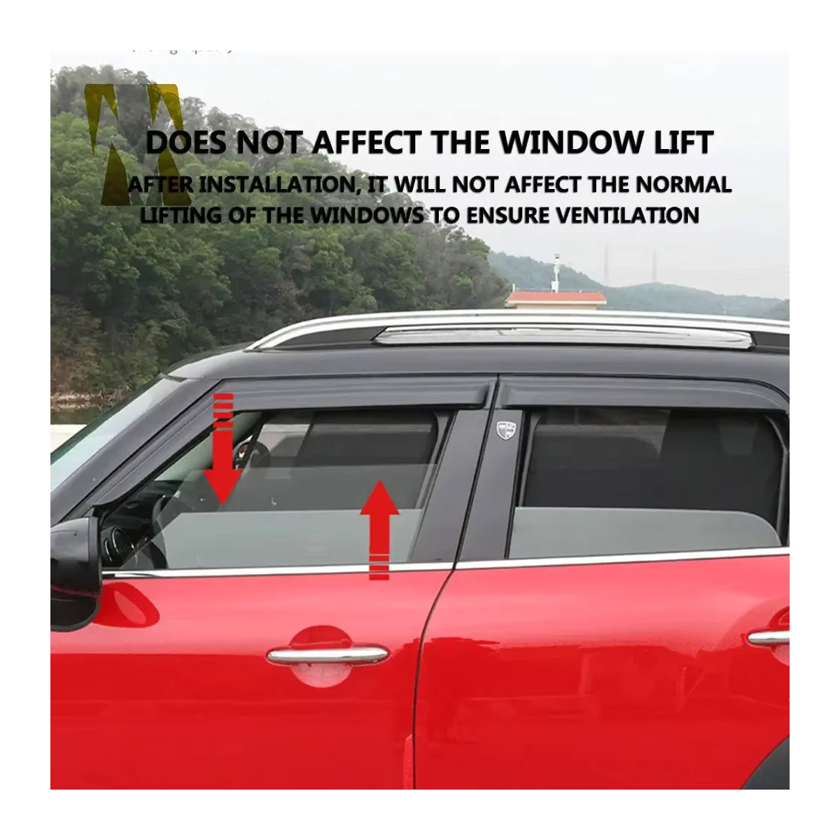 Magnetischer Sonnenschutz für Mini Cooper F54 F55 F56 F60 R60 Countryman Clubman, graues Mesh-Fenster-Sonnenschirm von Heinmo's - Bild 3