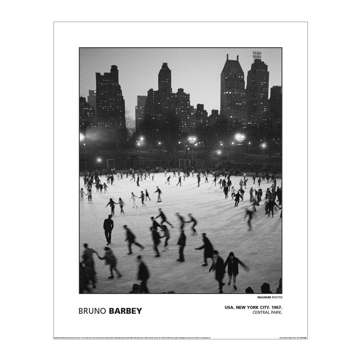 MAGNUM Bruno Barbey USA New York City Central Park 1967 Kunstdruck auf Papier, weiß/schwarz, Breite: 50 cm - Bild 2