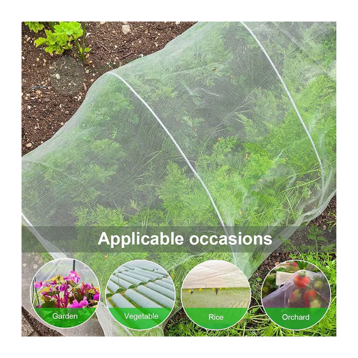 MAHFPME Insektenschutznetz für Garten und Gewächshaus als Vogelschutz und Abdeckung für Obst, Blumen und Gemüse - Bild 5