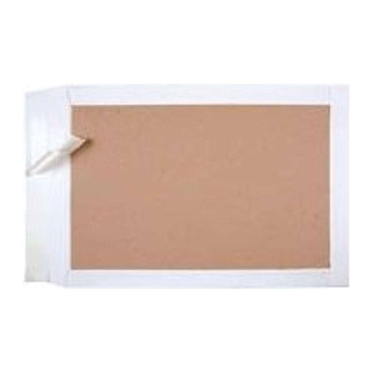 MAILmedia Papierrückwand-Taschen C4 in Weiß und Braun, rechteckig, Uni - Bild 1