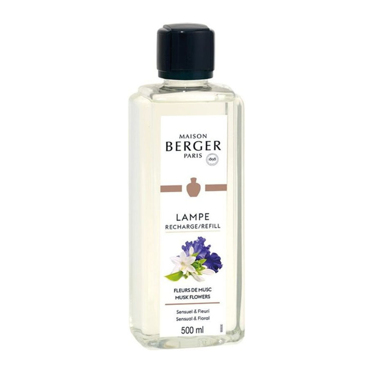 Maison Berger Duft Zarte Moschusblüte Fleurs de Musc in der Glasflasche 500 ml - Bild 1