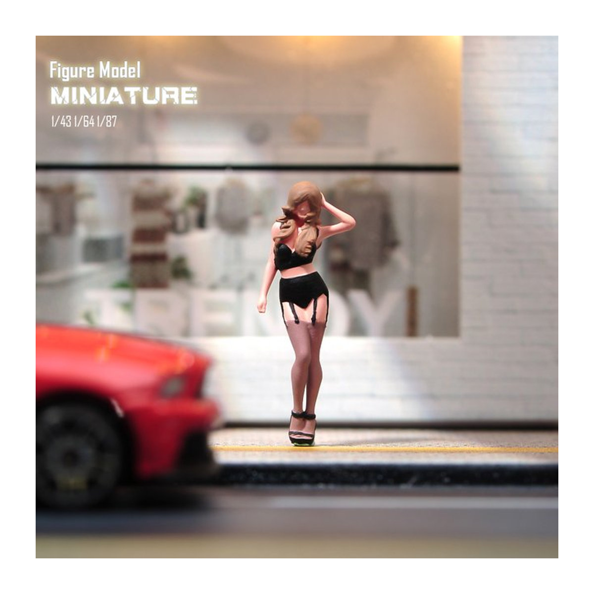 MAK Miniatur-Figuren für Diorama und Modellbau, stehende Menschen-Modelle aus Kunststoff, mehrfarbig - Bild 1