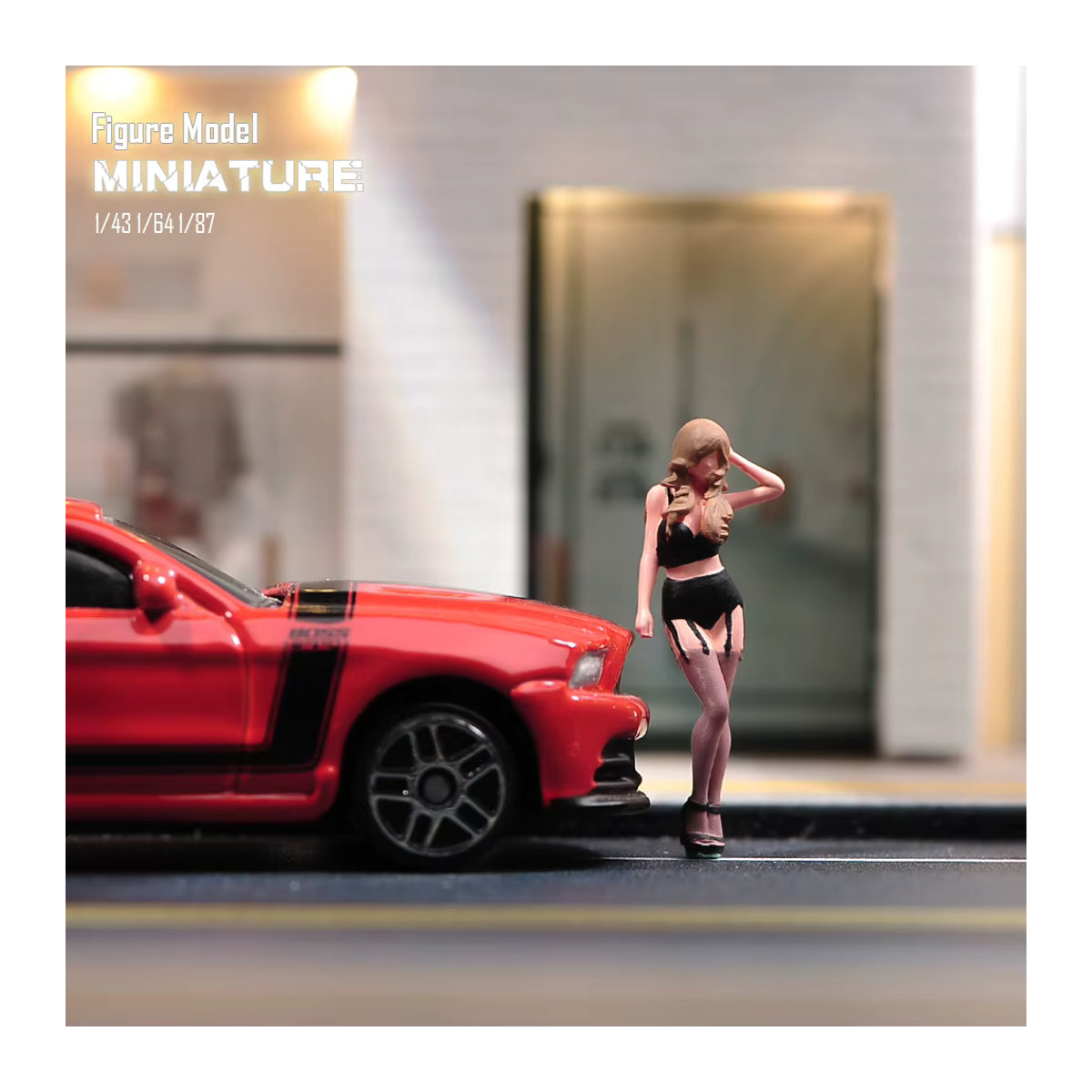 MAK Miniatur-Figuren für Diorama und Modellbau, stehende Menschen-Modelle aus Kunststoff, mehrfarbig - Bild 2