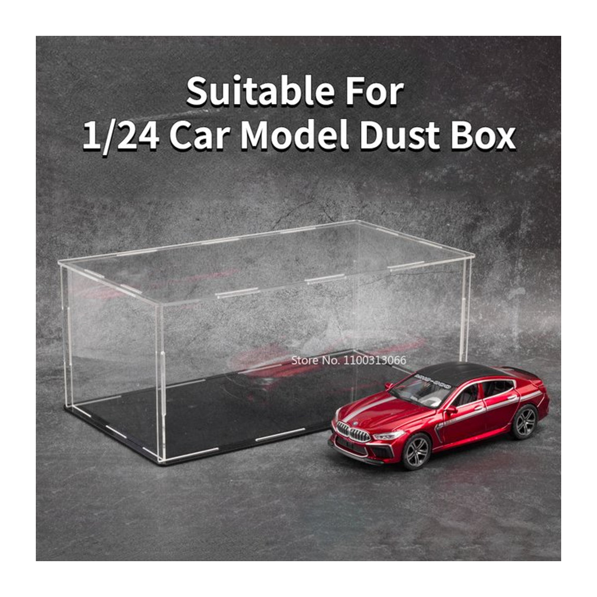 MAKEDA Acryl Display Box Transparent Staubdicht für Modellautos im Maßstab 1/24 und 1/32 - Bild 1