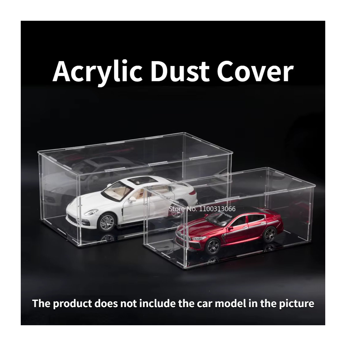 MAKEDA Acryl Display Box Transparent Staubdicht für Modellautos im Maßstab 1/24 und 1/32 - Bild 2
