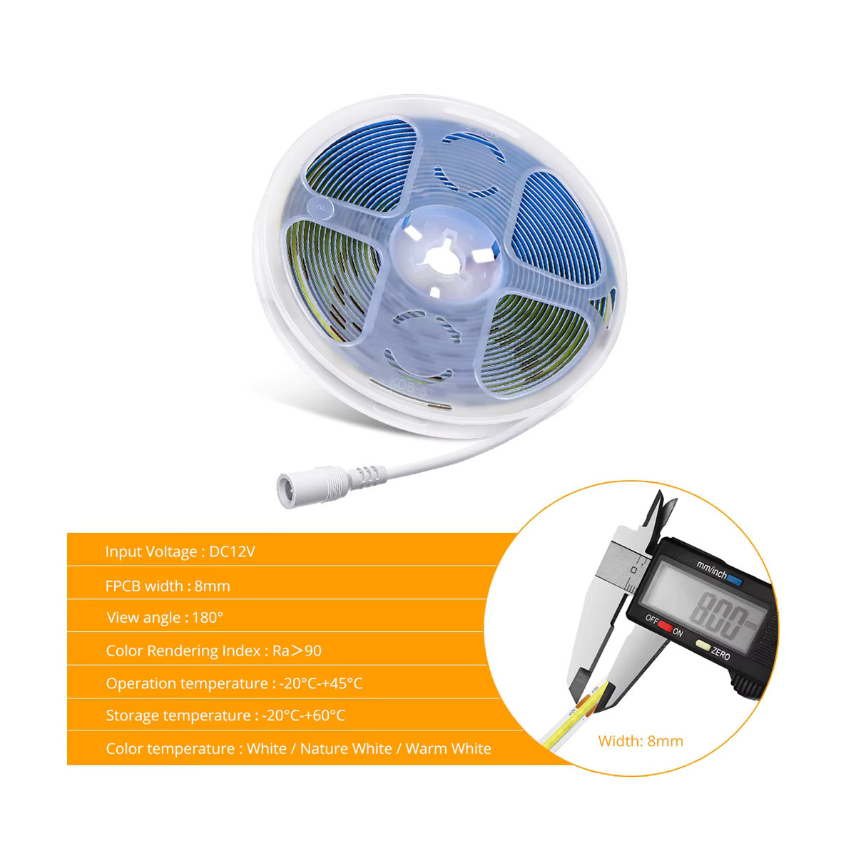 MALITAI COB LED Neonband dimmbar für Schlafzimmer und Bar, flexibles LED Lichtband für Raumdekoration, DC 5V 12V 24V - Bild 2