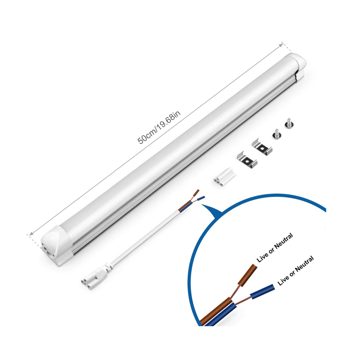 MALITAI LED Lichtleiste T8 Aluminium-Röhre 25 W in Neutralweiß - Bild 3