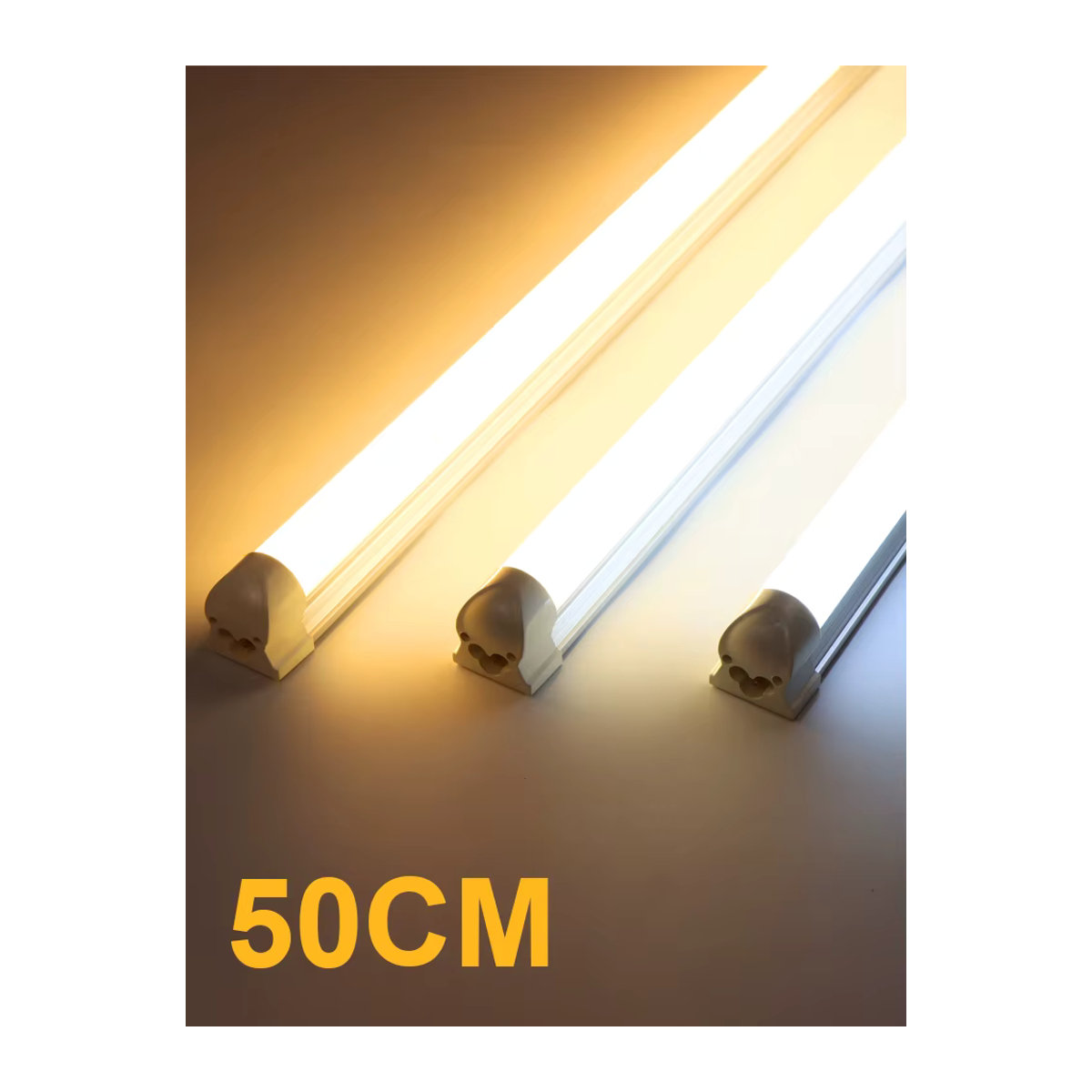 MALITAI LED Lichtrohr T5 T8 Aluminium für Schreibtisch, Shop und Garage, integrierte LED, 50 cm - Bild 4
