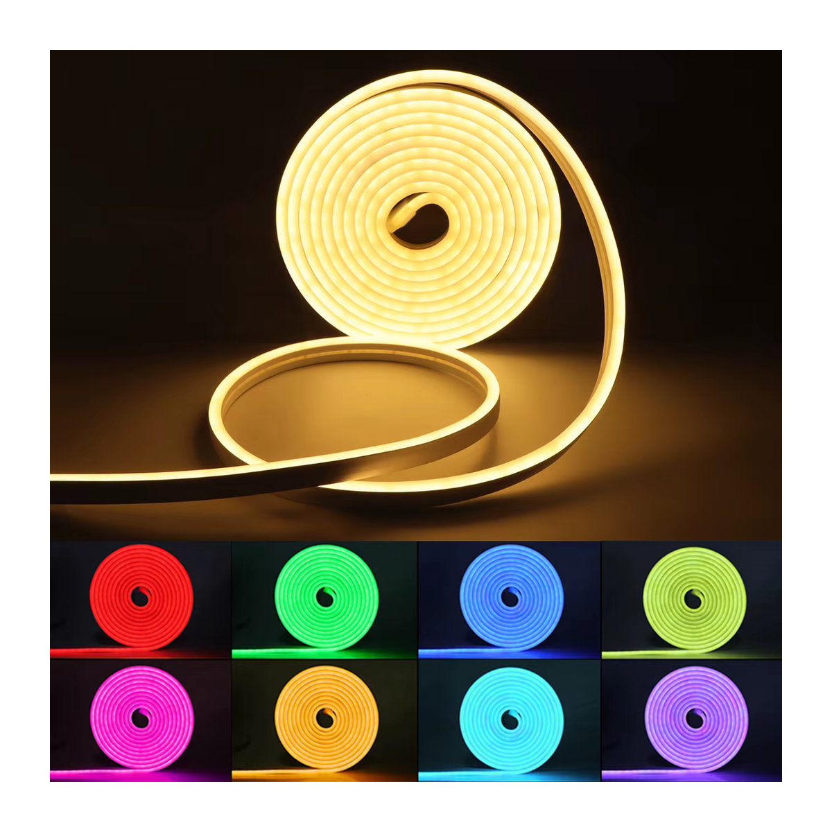 MALITAI Zigbee Tuya Smart RGB LED Neon Streifen, wasserdichter flexibler LED-Streifen für deine Raumdekoration, USB 5V - Bild 3