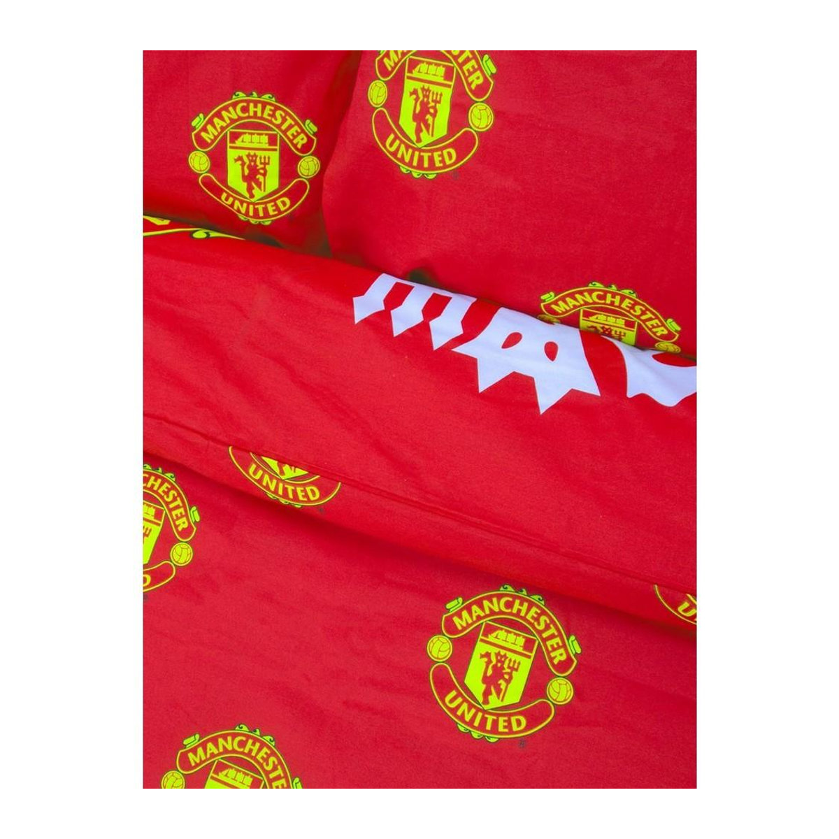 Manchester United FC Theater der Träume Bettwäsche-Set Single weiß/rot - Bild 2