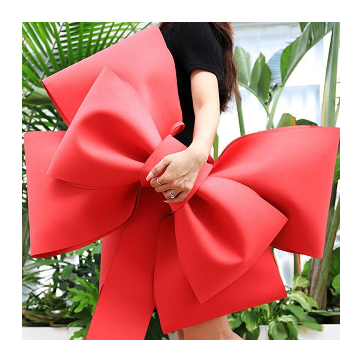 Mango Event Riesenschleife für Weihnachten und DIY-Dekorationen aus EVA, Durchmesser: 30 cm - Bild 1