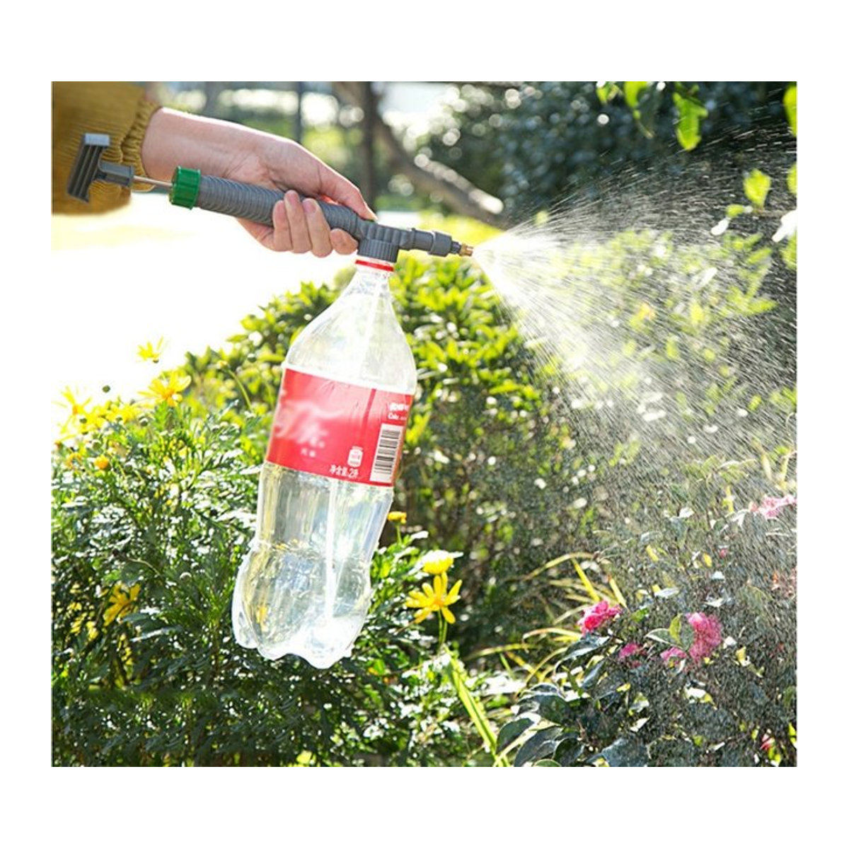 Manuelle Hochdruck-Luftpumpe als Sprühgerät für die Gartenarbeit mit einstellbarer Düse zur Bewässerung von Blumen und Pflanzen - Bild 1
