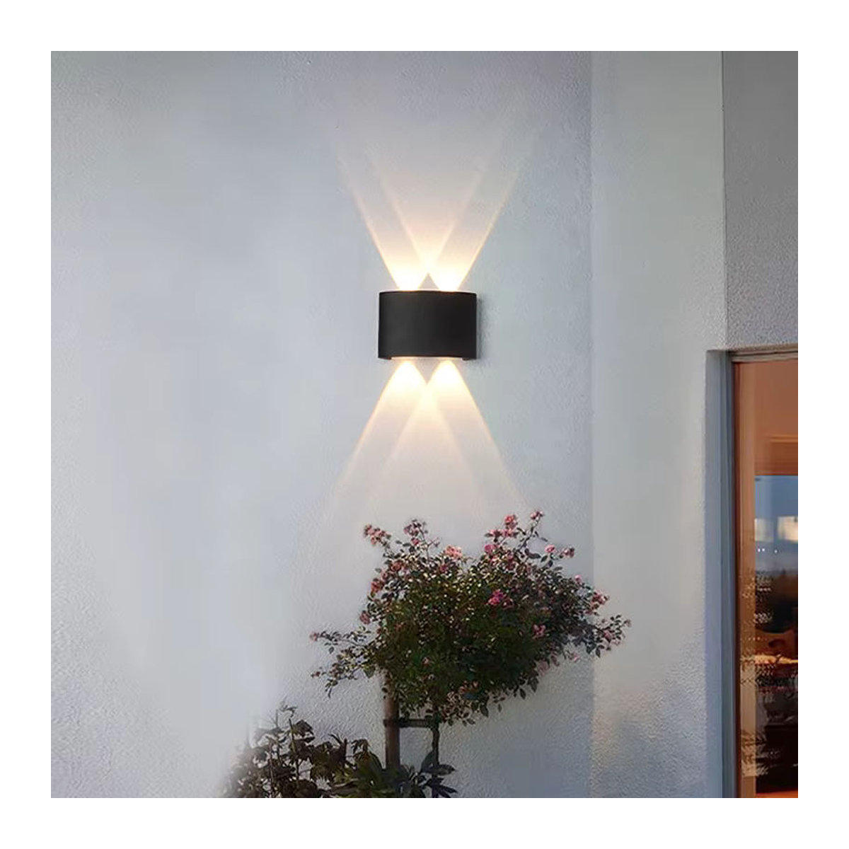 MARPOU LED Außenwandleuchte IP65 wasserdicht in Schwarz mit minimalistischem Design - Bild 4